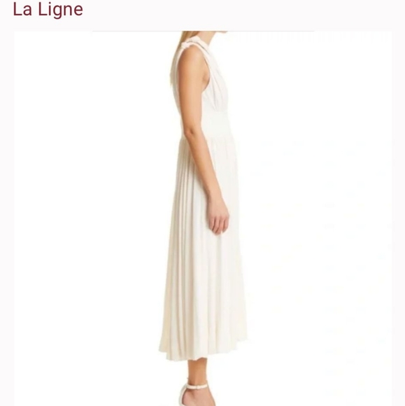 New La Linge one shoulder cut out midi dress XS - Picture 2 of 5